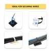 Kable Kontrol Kable Kontrol® Adhesive Cable Tie Mounts - 1-1/2" Sq - UV Black Nylon - 100 pcs CT286